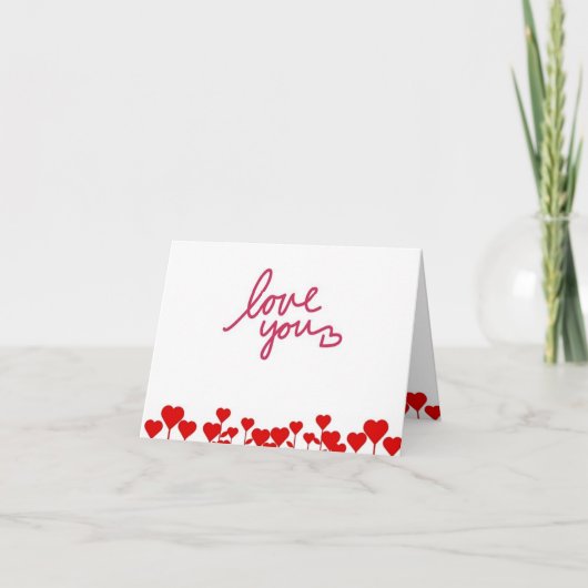 BEN MIJN *VALENTIJN* TOT DE HOOGTE VAN MIJN LEVEN  FEESTDAGEN KAART (Voorkant)