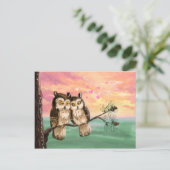 Ben mijn valentijnuilen feestdagenkaart (Staand voorkant)