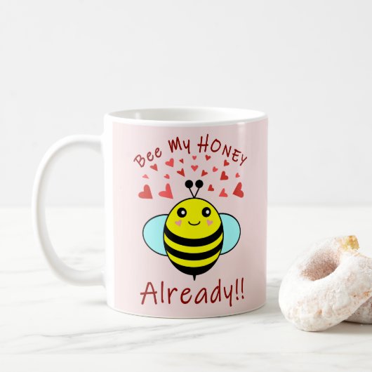 BEN M'N HONING AL! Cute Bee Koffiemok (Met donut)