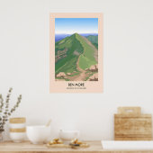 Ben More Munros van Schotland Reisposter Poster (Keuken)