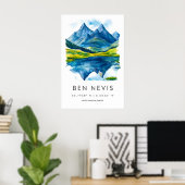 Ben Nevis Aquarel 1 Poster (Thuiskantoor)