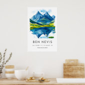 Ben Nevis Aquarel 1 Poster (Keuken)