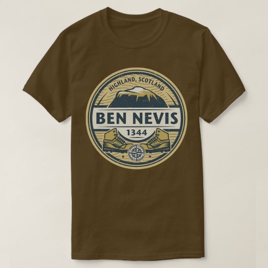 Ben Nevis Highland Scotland T-shirt (Design voorkant)
