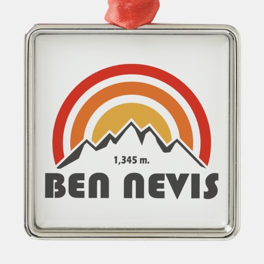 Ben Nevis Metalen Ornament (Voorkant)