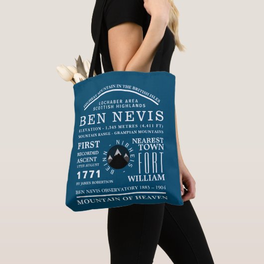 Ben Nevis, Mountain Expedition Information Tote Bag (Dichtbij)