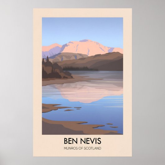 Ben Nevis Munros van Schotland Reisposter Poster (Voorkant)