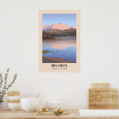 Ben Nevis Munros van Schotland Reisposter Poster (Keuken)