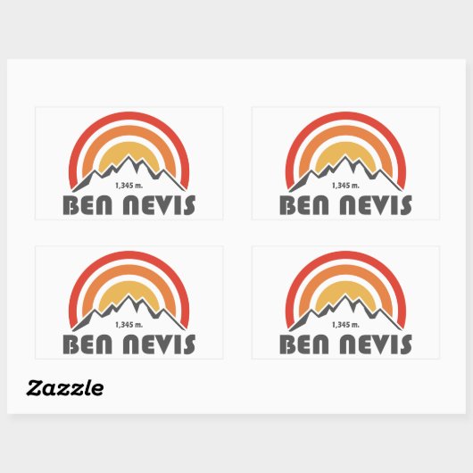 Ben Nevis Rechthoekige Sticker (Vel)