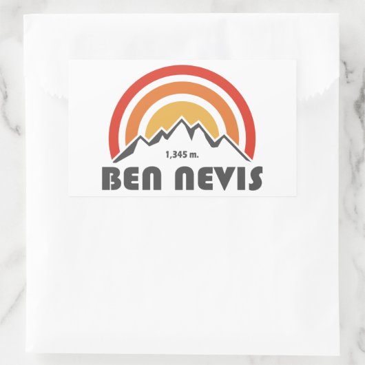 Ben Nevis Rechthoekige Sticker (Tas)