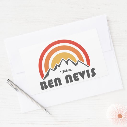 Ben Nevis Rechthoekige Sticker (Envelop)
