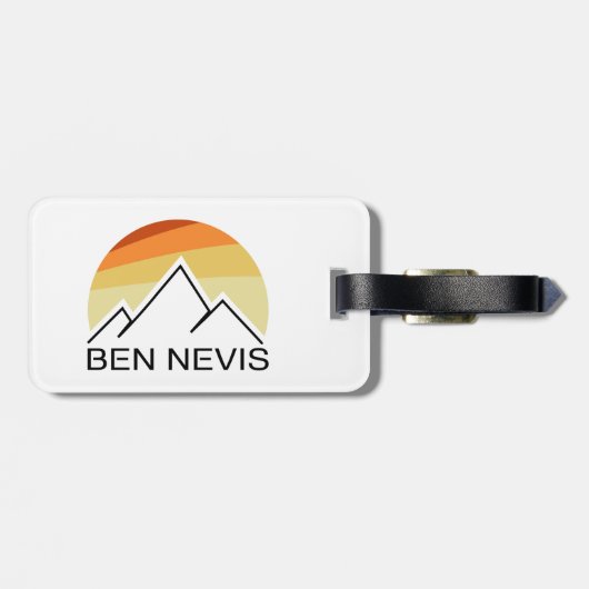 Ben Nevis Retro Bagagelabel (Achterkant horizontaal)