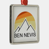 Ben Nevis Retro Metalen Ornament (Rechts)