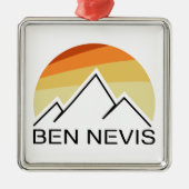 Ben Nevis Retro Metalen Ornament (Voorkant)