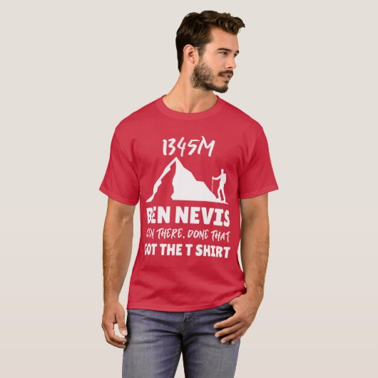 Ben nevis retro t-shirt (Voorkant volledig)