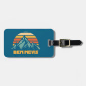 Ben Nevis Retro Turquoise Bagagelabel (Voorkant horizontaal)