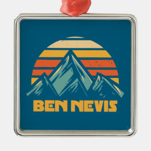 Ben Nevis Retro Turquoise Metalen Ornament