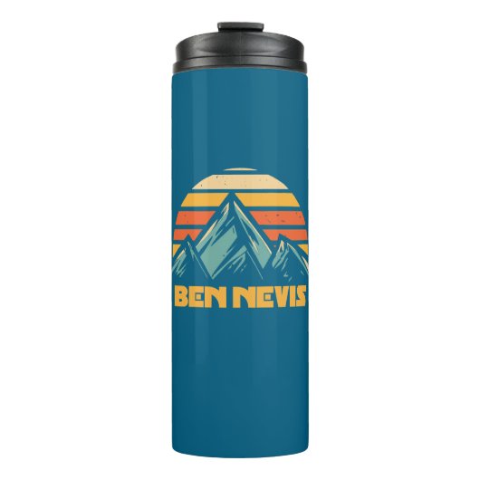 Ben Nevis Retro Turquoise Thermosbeker (Voorkant)