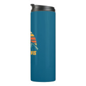 Ben Nevis Retro Turquoise Thermosbeker (Geroteerd rechts)