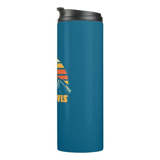 Ben Nevis Retro Turquoise Thermosbeker (Geroteerd rechts)