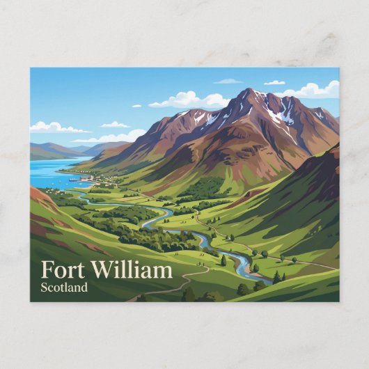 Ben Nevis Schotland Briefkaart (Voorkant)