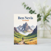 Ben Nevis Schotland Briefkaart (Staand voorkant)
