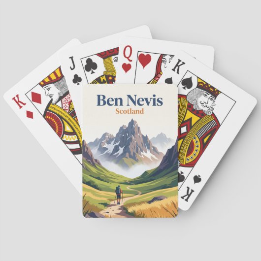 Ben Nevis Schotland Pokerkaarten (Achterkant)
