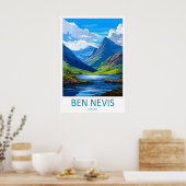 Ben Nevis Schotland Reisposter 1 Poster (Keuken)