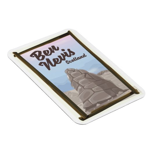Ben Nevis Schotland reisposter Magneet (Rechterzijde)