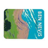 Ben Nevis Scotland Travel Art Vintage Magneet (Horizontaal)