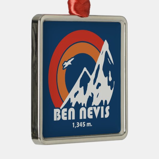 Ben Nevis Sun Eagle Metalen Ornament (Rechts)