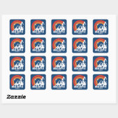 Ben Nevis Sun Eagle Vierkante Sticker (Vel)