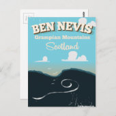 Ben Nevis vintage poster Briefkaart (Voorkant / Achterkant)