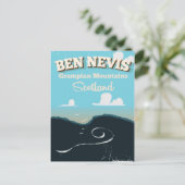 Ben Nevis vintage reisposter Briefkaart (Staand voorkant)