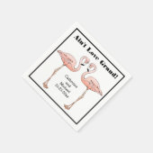 Ben niet dol op Grand Wedding Pink Flamingo Jubile Servetten (Hoek)