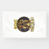 Ben Niet Single Heb Hond Halloween_1 Spandoek (Horizontaal)