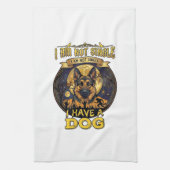 Ben Niet Single Heb Hond Halloween_1 Theedoek (Verticaal)