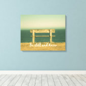 Ben nog en ken Inspirerend Citaat Canvas Afdruk (Insitu (Houten vloer))