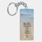 Ben nog en weet ik het Psalm 46:10 van de Manuscri Sleutelhanger (Voorkant Links)