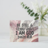 Ben nog steeds en weet dat ik God ben Feestdagenkaart (Staand voorkant)