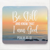 Ben nog steeds en weet dat ik God ben Muismat (Voorkant)