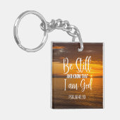 Ben nog steeds en weet dat ik God ben Sleutelhanger (Voorkant Links)