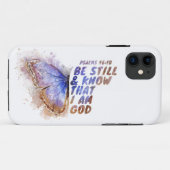 Ben nog steeds en weet dat ik God ben: Vrouwenvlin Case-Mate iPhone Case (Achterkant (horizontaal))