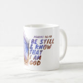 Ben nog steeds en weet dat ik God ben: Vrouwenvlin Koffiemok (Voorkant rechts)