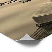 Ben nog steeds en weet dat ik God Bijbel ben Poster (Hoek)