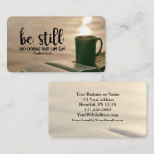 Ben nog steeds en weet dat ik God Bijbel ben Visitekaartje (Voorkant / Achterkant)