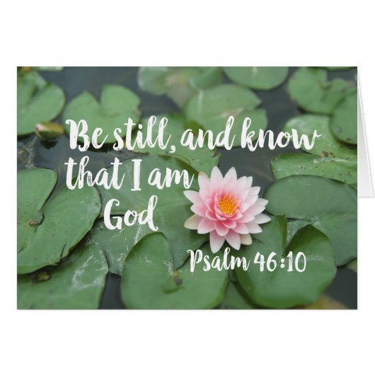 Ben nog steeds en weet dat ik God Christelijke Bij (Voorkant Horizontaal)