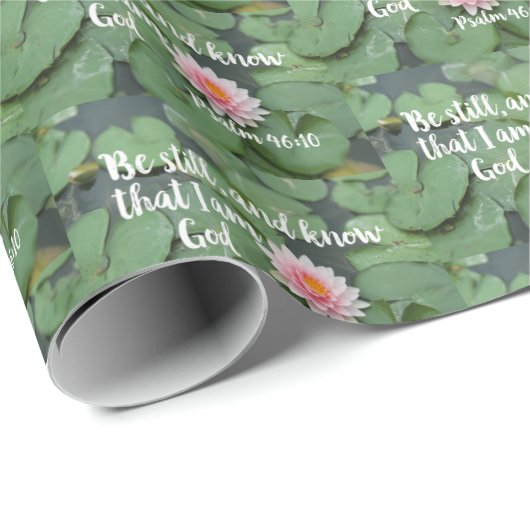 Ben nog steeds en weet dat ik God Christelijke Bij Cadeaupapier (Rol Hoek)