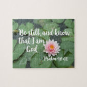 Ben nog steeds en weet dat ik God Christelijke Bij Legpuzzel (Horizontaal)