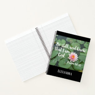 Ben nog steeds en weet dat ik God Christelijke Bij Notitieboek