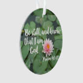 Ben nog steeds en weet dat ik God Christelijke Bij Ornament (voorkant)
